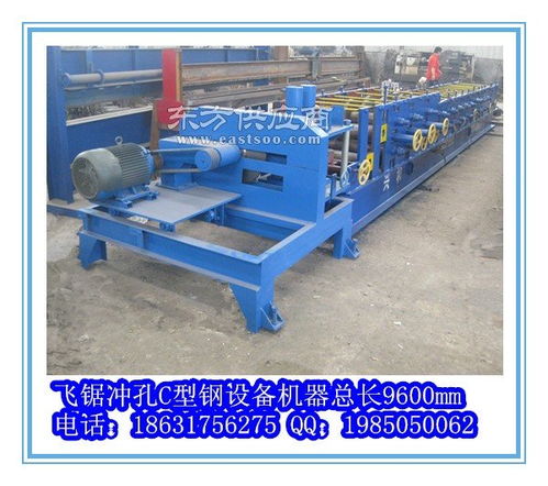 彩钢檩条生产加工设备飞锯冲孔80 300c型钢设备生产厂家图片